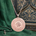 Gümüş Rose El Hakkanî Mührü Bayan Kolye