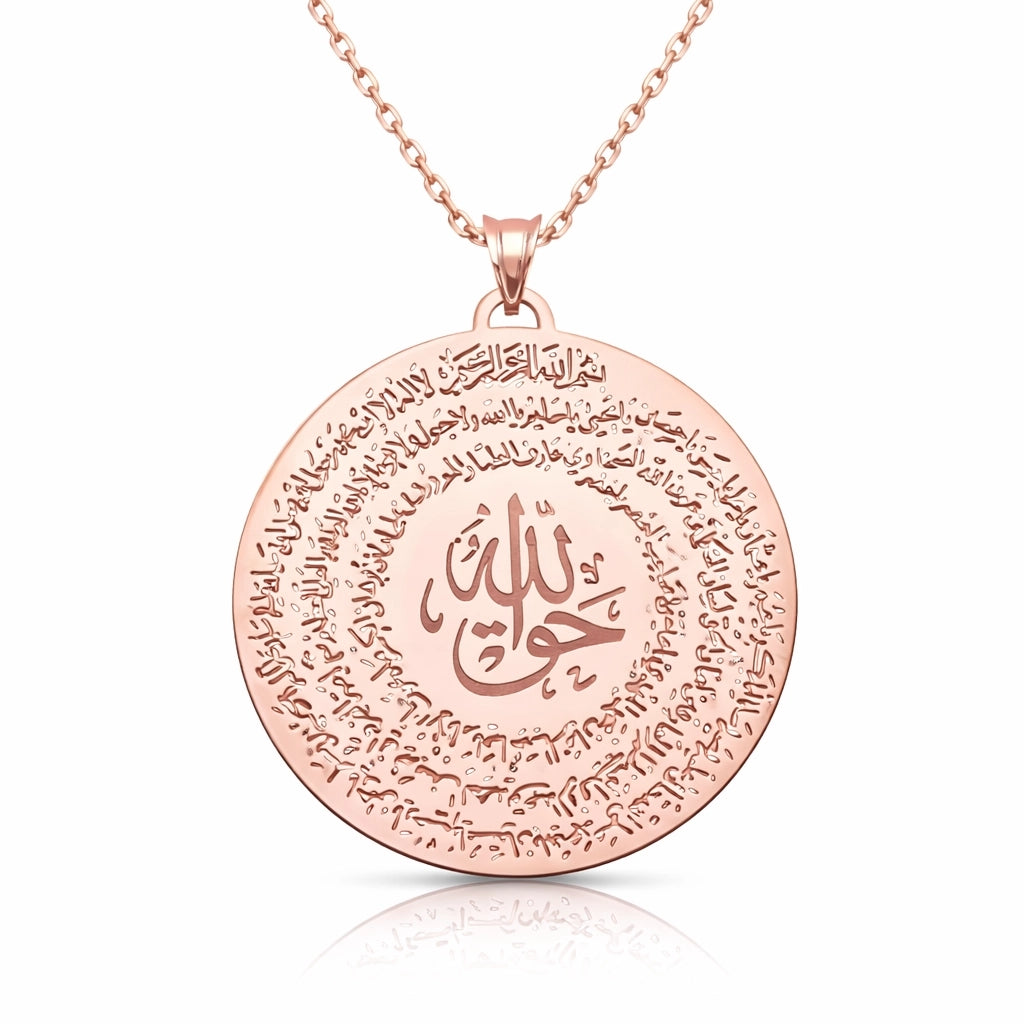 Gümüş Rose El Hakkanî Mührü Bayan Kolye