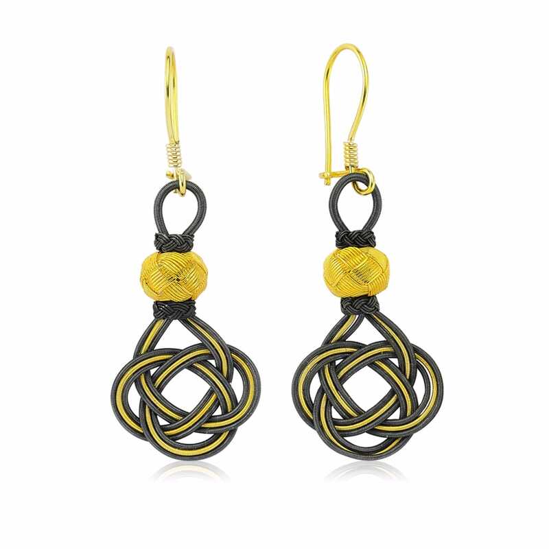 Gümüş Trabzon Örmesi Kazaz Kadın Küpe